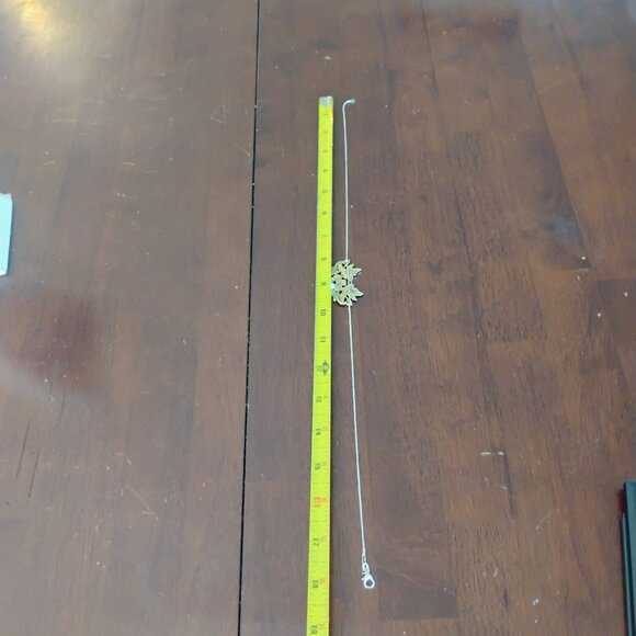 Vintage Gorham Sterling Love Birds Doves Pearl Heart Drop necklace on 18" Chain - Picture 7 of 8